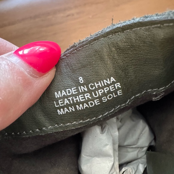 Sbicca Dark Green Suede Ankle Boots - Picture 13 of 14